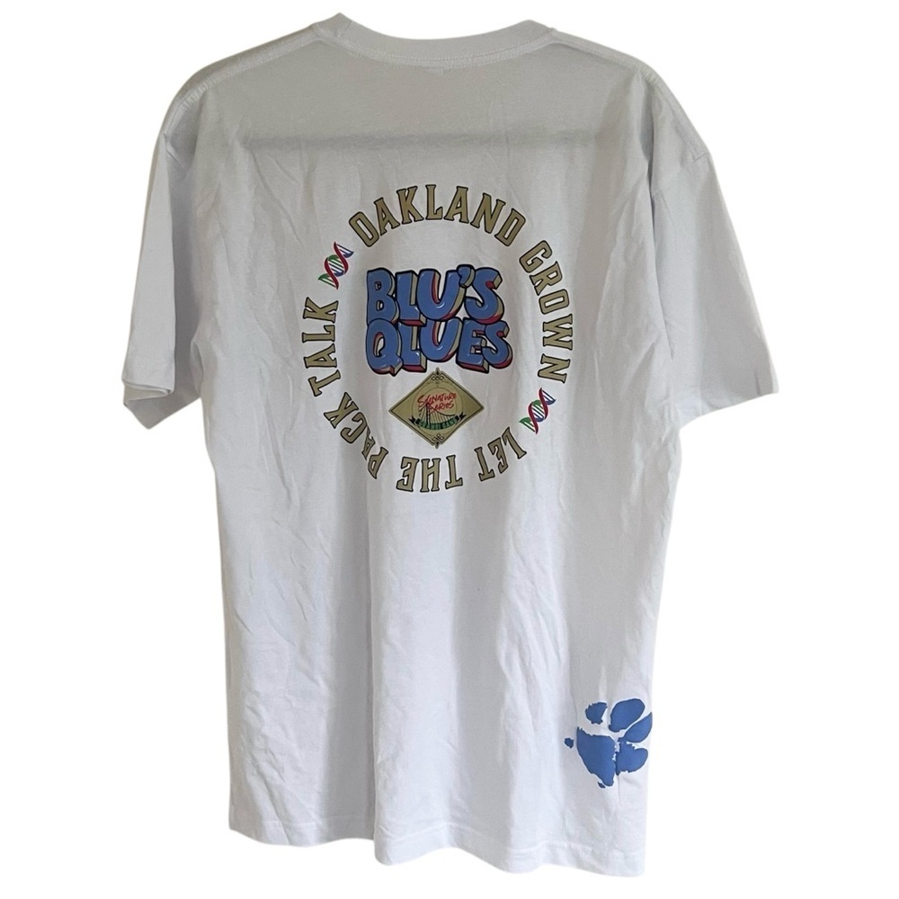 Grandiflora Genetics White 100% Cotton Short Sleeve T Shirt Tee Large - Picture 4 of 8